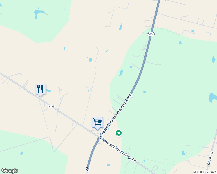 map of restaurants, bars, coffee shops, grocery stores, and more near 8847 Texas 1604 Loop in Adkins
