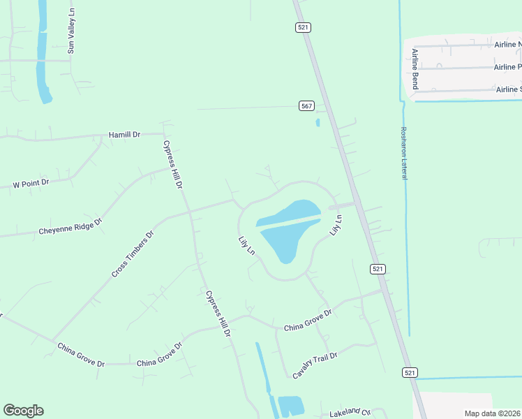 map of restaurants, bars, coffee shops, grocery stores, and more near 339 Lily Lane in Rosharon