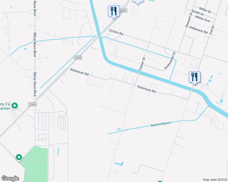 map of restaurants, bars, coffee shops, grocery stores, and more near 8017 Bellwood Dr in Hitchcock