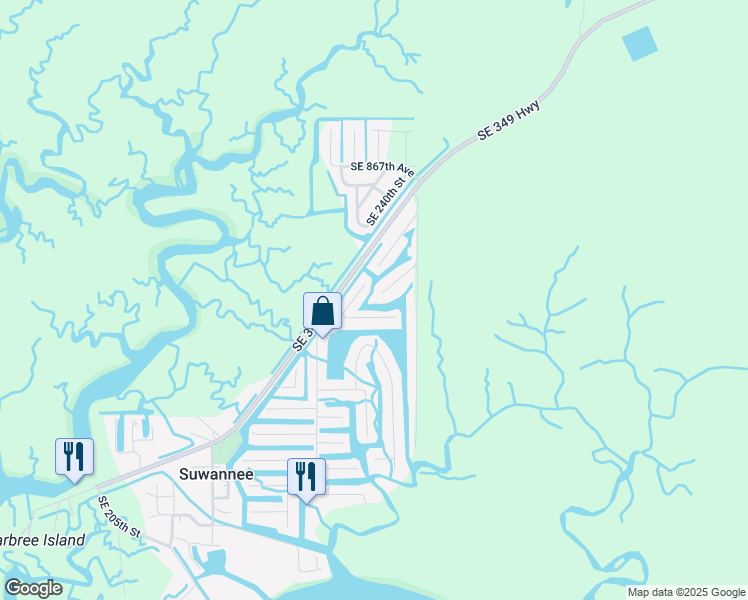 map of restaurants, bars, coffee shops, grocery stores, and more near 126 Southeast 252nd Street in Old Town