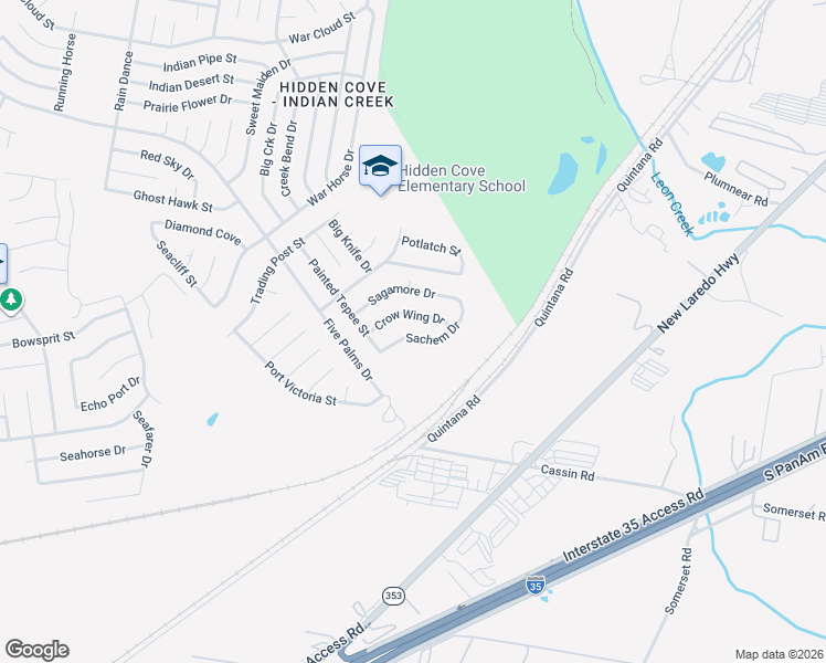 map of restaurants, bars, coffee shops, grocery stores, and more near 5241 Sachem Drive in San Antonio