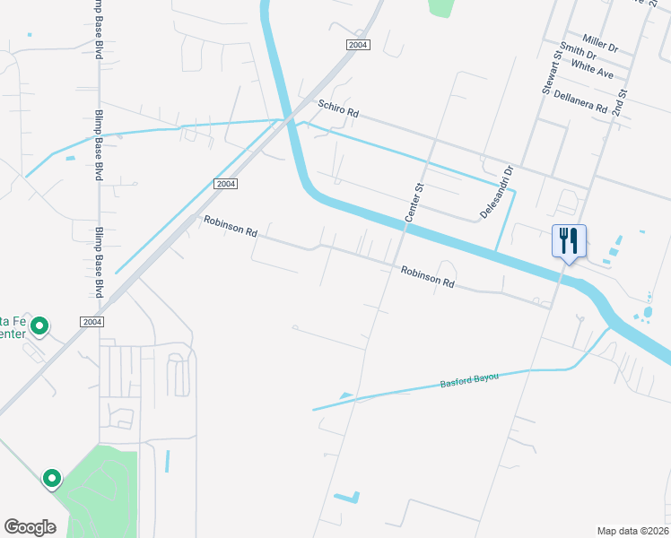 map of restaurants, bars, coffee shops, grocery stores, and more near 8017 Bellwood Drive in Hitchcock