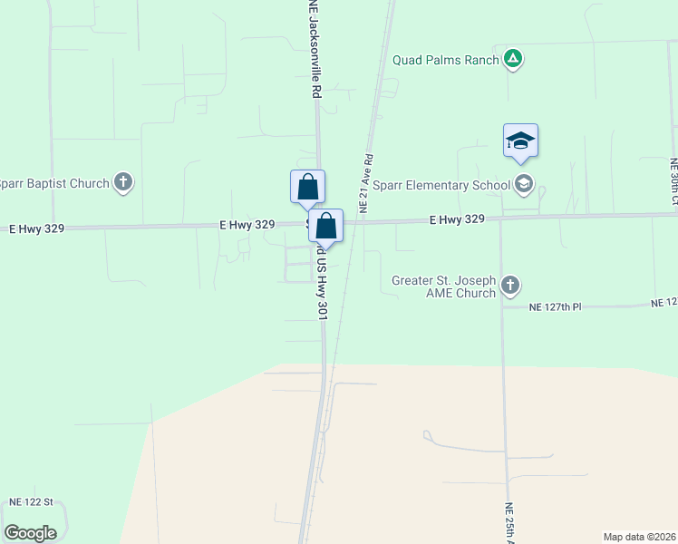 map of restaurants, bars, coffee shops, grocery stores, and more near in Sparr