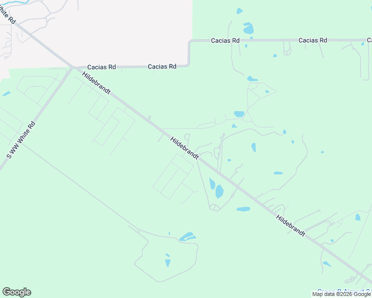 map of restaurants, bars, coffee shops, grocery stores, and more near 8730-8952 Hildebrandt Road in San Antonio