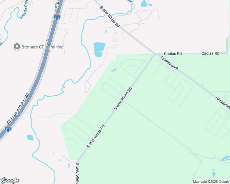 map of restaurants, bars, coffee shops, grocery stores, and more near 8495 South WW White Road in San Antonio