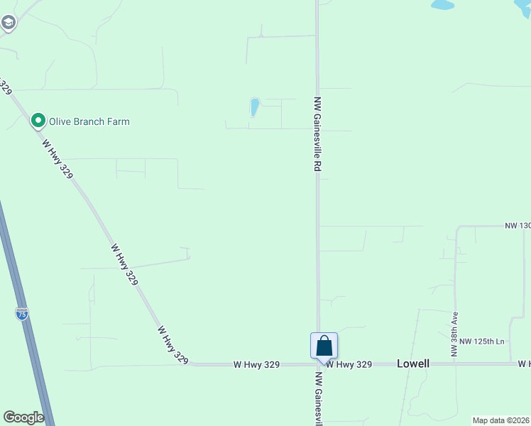 map of restaurants, bars, coffee shops, grocery stores, and more near 12894 Northwest Gainesville Road in Reddick