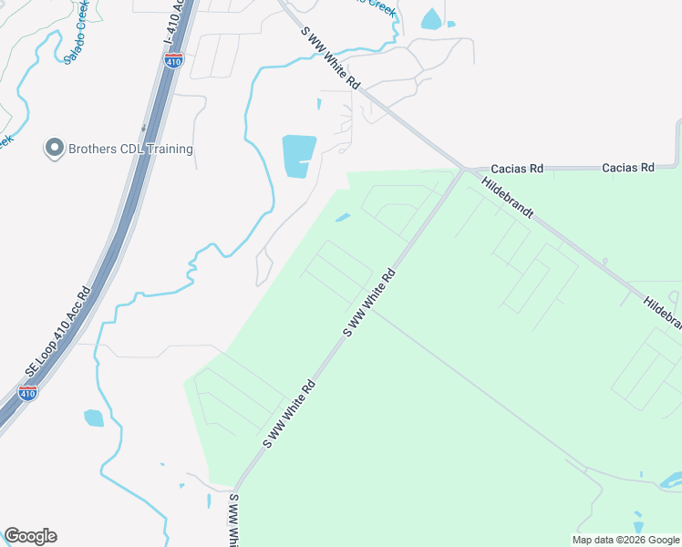 map of restaurants, bars, coffee shops, grocery stores, and more near 8495 South WW White Road in San Antonio