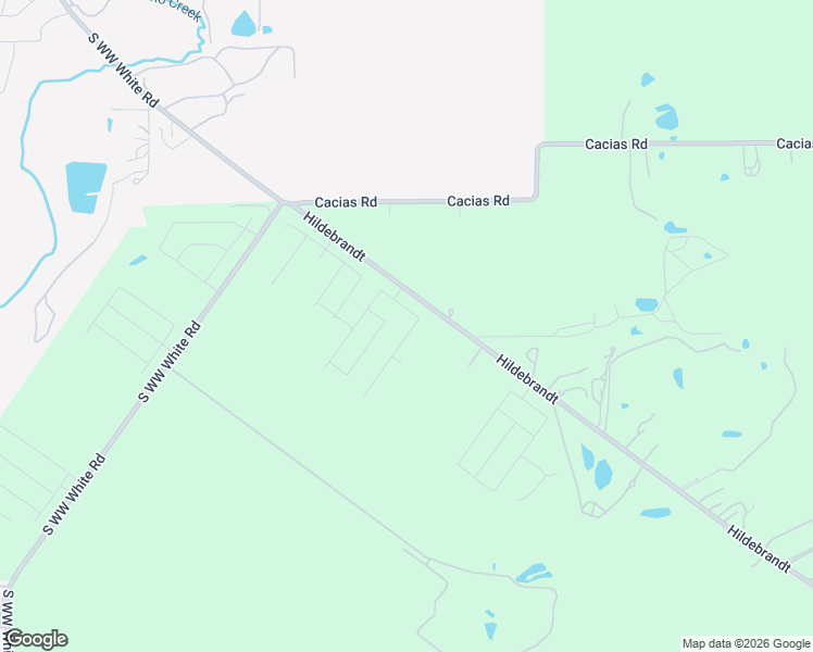 map of restaurants, bars, coffee shops, grocery stores, and more near 8601-8779 Hildebrandt Road in San Antonio