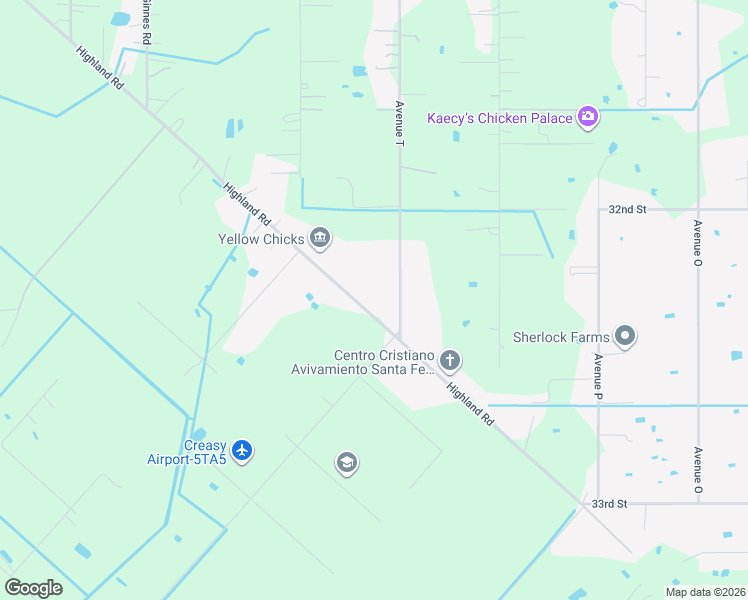 map of restaurants, bars, coffee shops, grocery stores, and more near 7707 Highland Road in Santa Fe