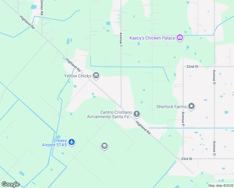 map of restaurants, bars, coffee shops, grocery stores, and more near 7707 Highland Road in Santa Fe