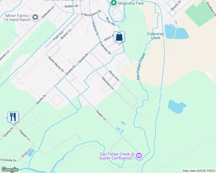 map of restaurants, bars, coffee shops, grocery stores, and more near 112 Cabarnet Lane in Del Rio