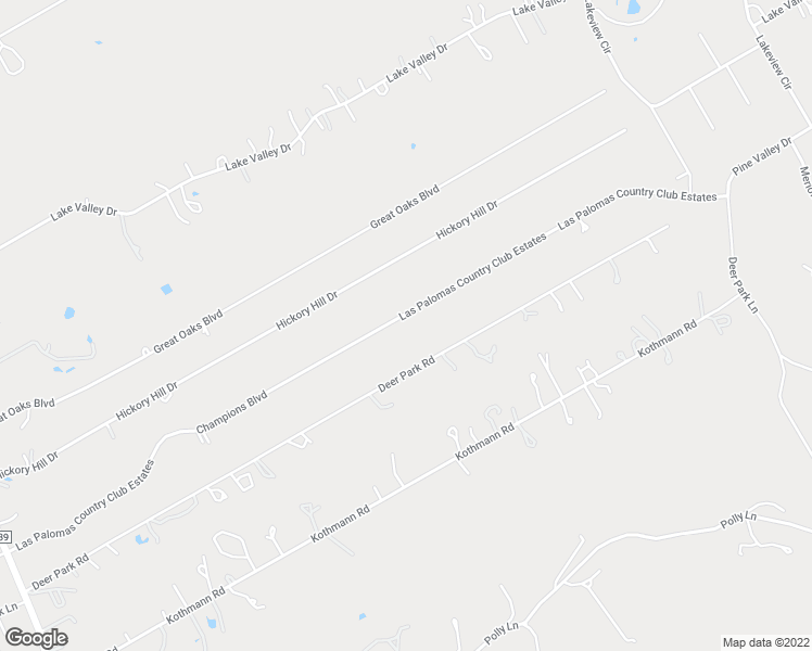 map of restaurants, bars, coffee shops, grocery stores, and more near 168 Champions Boulevard in La Vernia