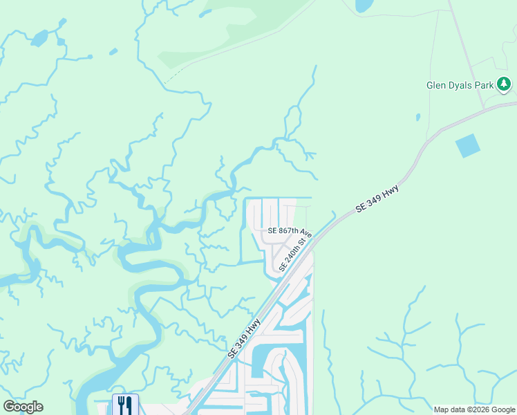 map of restaurants, bars, coffee shops, grocery stores, and more near 88 Southeast 231st Street in Old Town