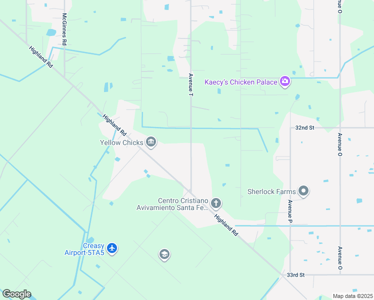 map of restaurants, bars, coffee shops, grocery stores, and more near 7310 Avenue T in Santa Fe