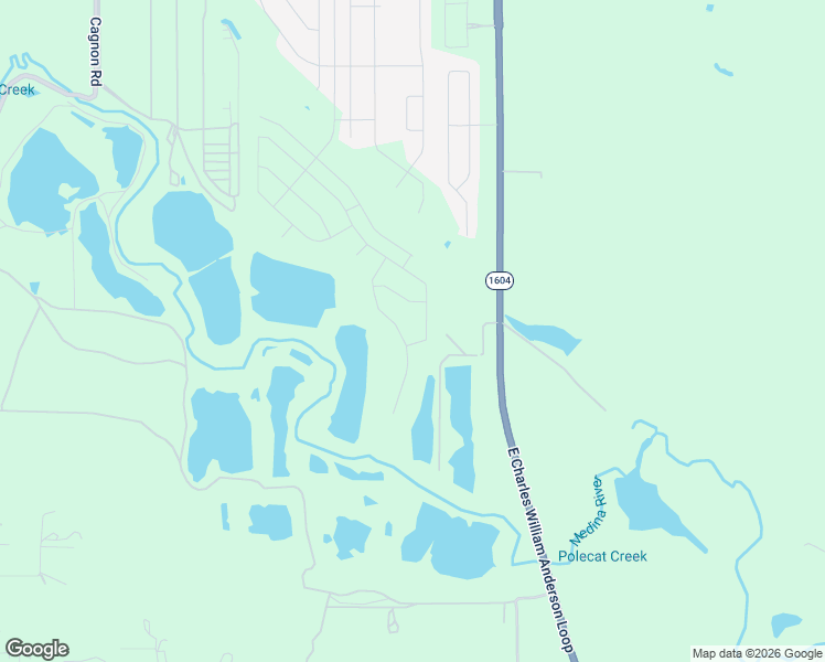map of restaurants, bars, coffee shops, grocery stores, and more near 8687 North Loop 1604 West in San Antonio