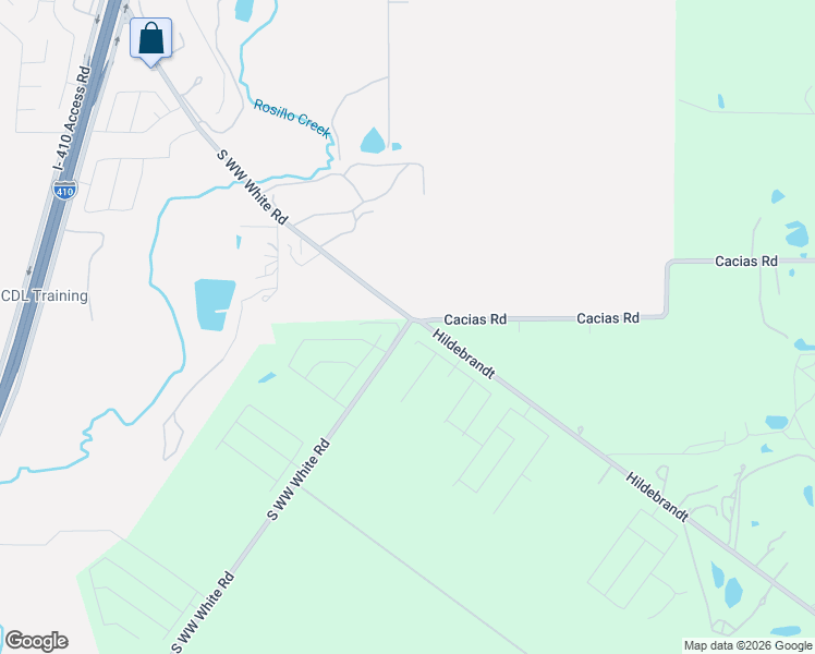 map of restaurants, bars, coffee shops, grocery stores, and more near 8413 South WW White Road in San Antonio