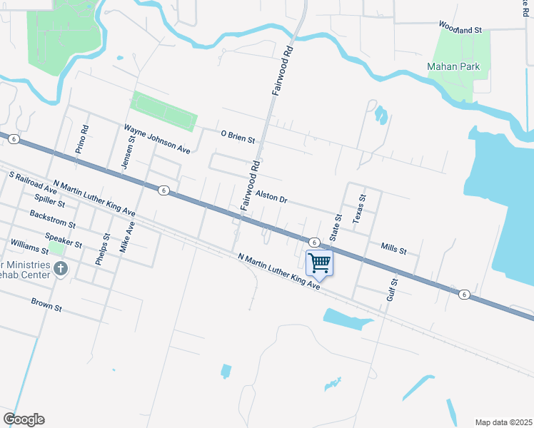 map of restaurants, bars, coffee shops, grocery stores, and more near 6711 Lincoln in Hitchcock