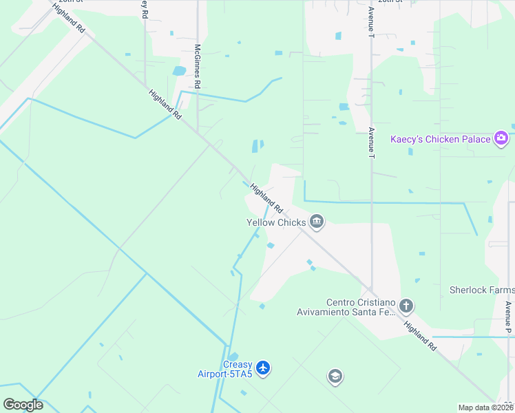 map of restaurants, bars, coffee shops, grocery stores, and more near 7218 Highland Road in Santa Fe