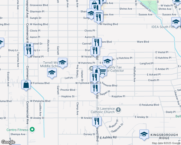 map of restaurants, bars, coffee shops, grocery stores, and more near 3505 Pleasanton Road in San Antonio