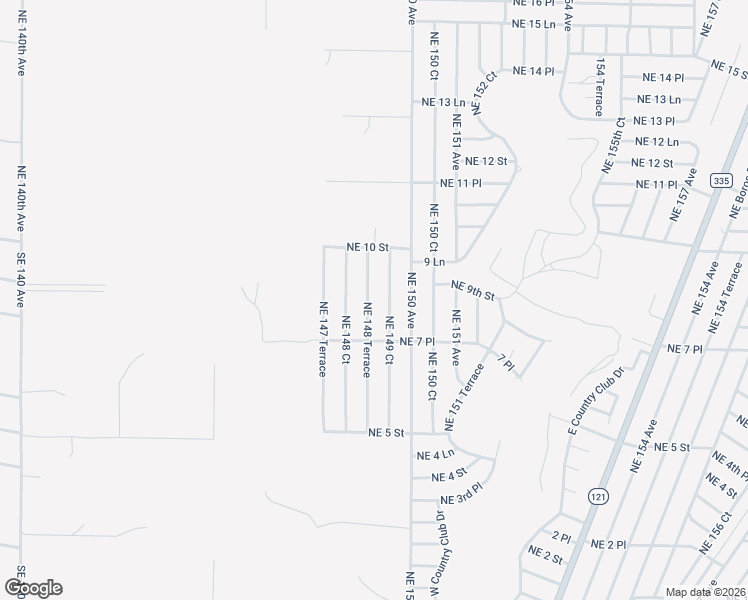 map of restaurants, bars, coffee shops, grocery stores, and more near Northeast 148 Terrace in Williston