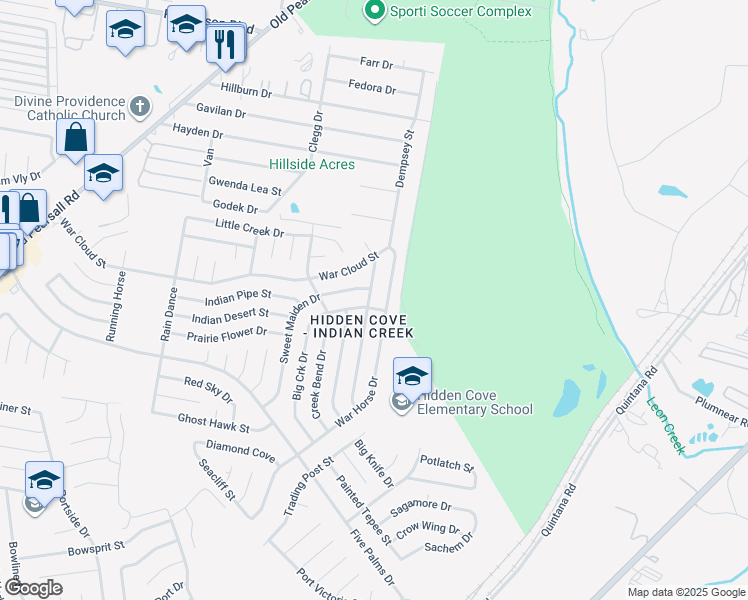 map of restaurants, bars, coffee shops, grocery stores, and more near 8406 Tesoro Hills in San Antonio