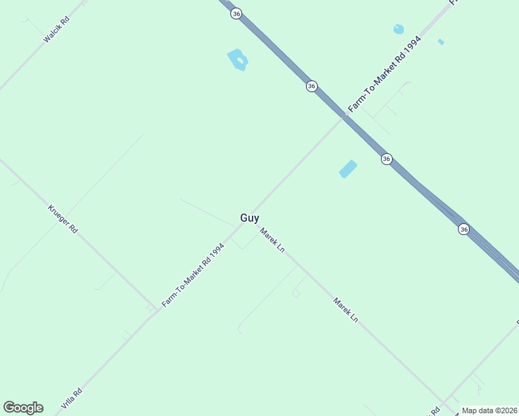 map of restaurants, bars, coffee shops, grocery stores, and more near 13410 Vrlla Road in Guy