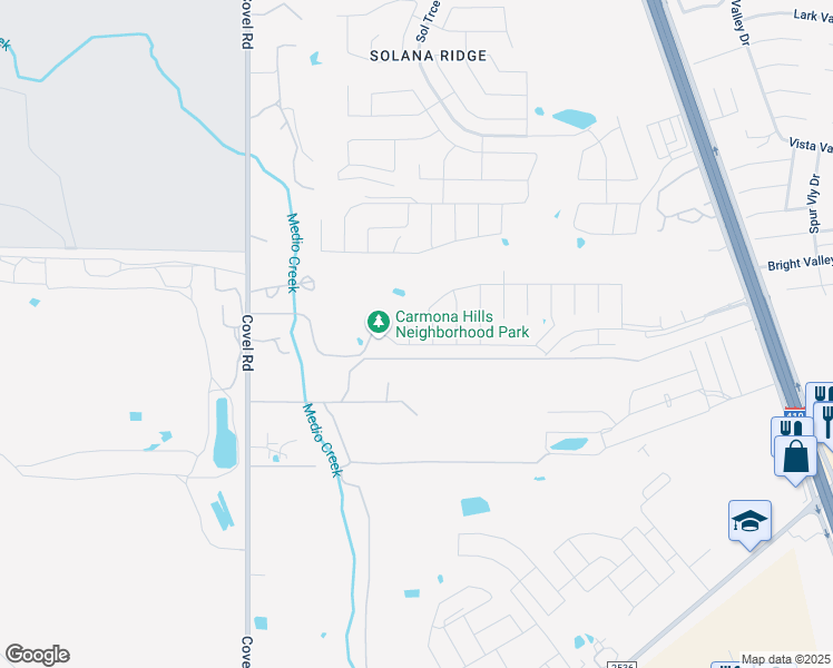 map of restaurants, bars, coffee shops, grocery stores, and more near 8518 Bayliss Point in San Antonio