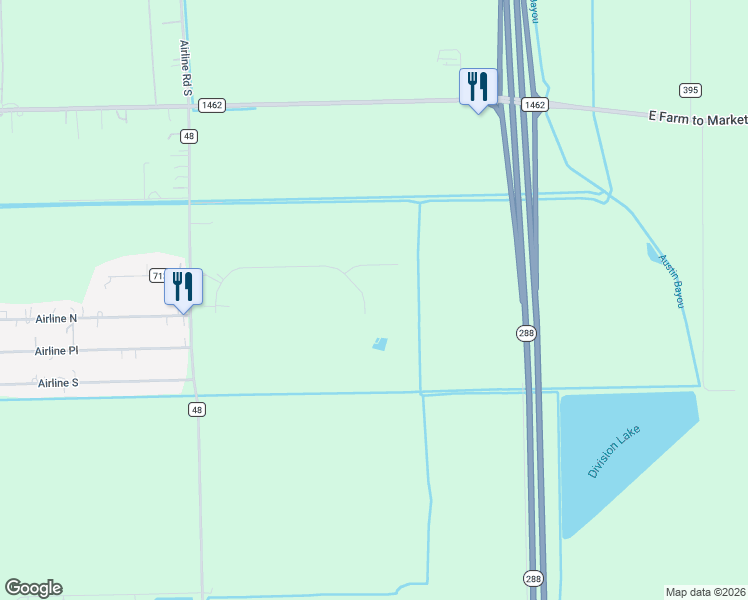 map of restaurants, bars, coffee shops, grocery stores, and more near 17335 Lake Ridge Circle in Rosharon