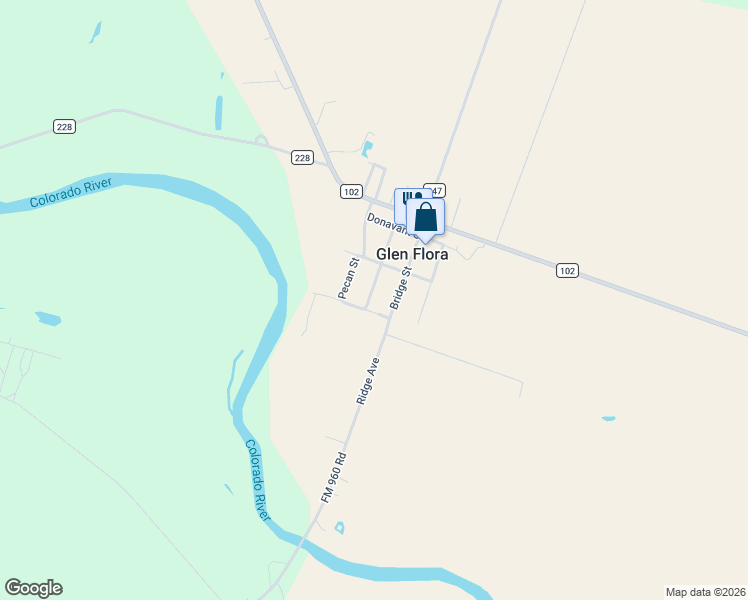 map of restaurants, bars, coffee shops, grocery stores, and more near 238 Bridge Avenue in Glen Flora