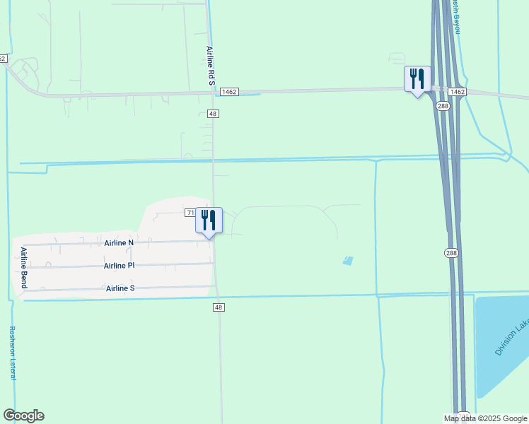 map of restaurants, bars, coffee shops, grocery stores, and more near 17102 Lake Ridge Circle in Rosharon