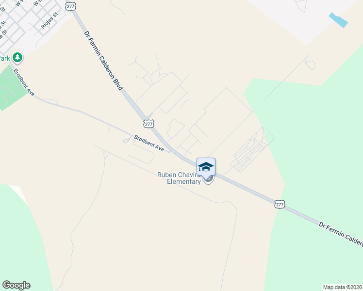 map of restaurants, bars, coffee shops, grocery stores, and more near 1000 Tesoro Park in Del Rio