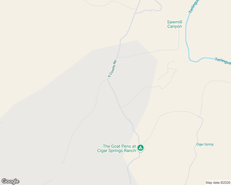 map of restaurants, bars, coffee shops, grocery stores, and more near 2601 South County Road in Terlingua