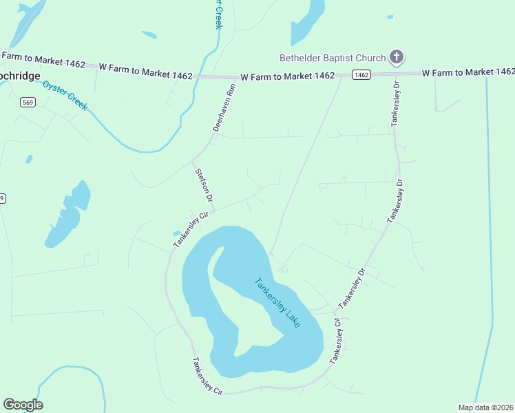 map of restaurants, bars, coffee shops, grocery stores, and more near 3127 Tankersley Circle in Rosharon