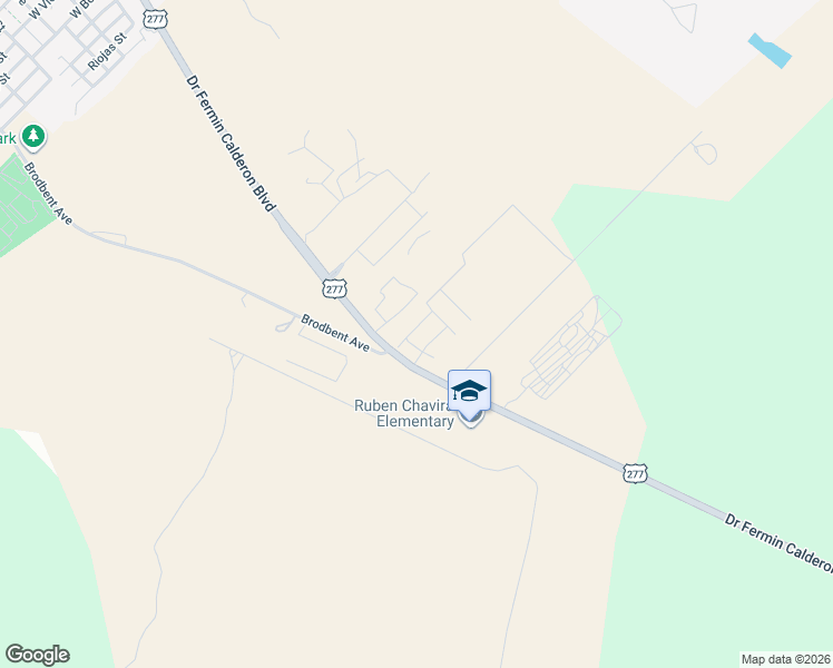 map of restaurants, bars, coffee shops, grocery stores, and more near 1000 Tesoro Park in Del Rio