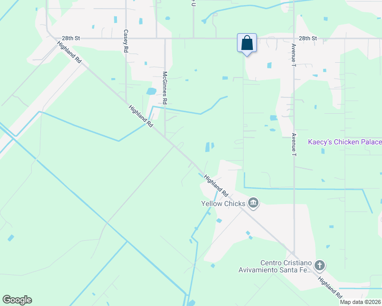 map of restaurants, bars, coffee shops, grocery stores, and more near 7103 Highland Road in Santa Fe