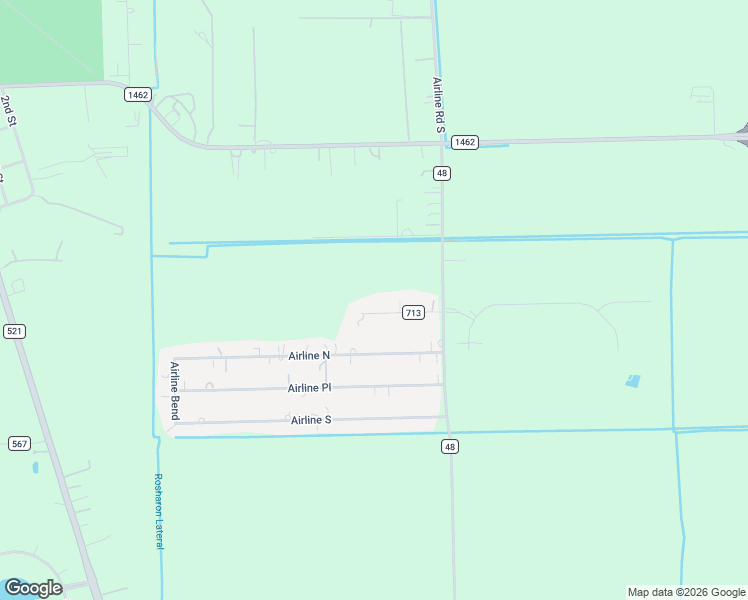 map of restaurants, bars, coffee shops, grocery stores, and more near 1411 Airline Court in Rosharon
