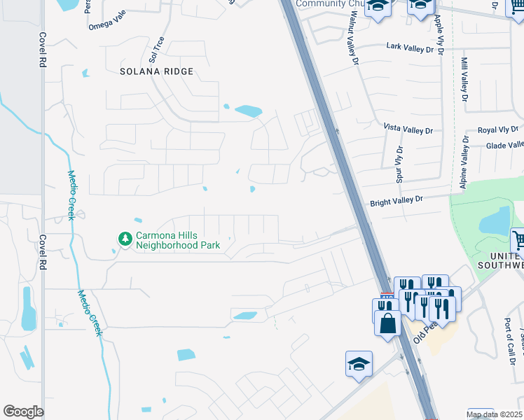 map of restaurants, bars, coffee shops, grocery stores, and more near 8402 Miners Point in San Antonio
