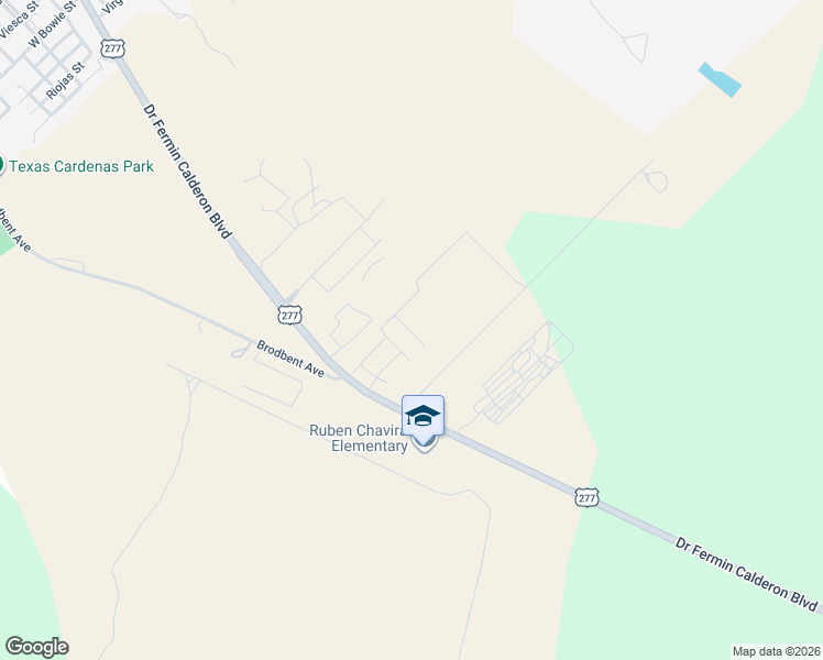 map of restaurants, bars, coffee shops, grocery stores, and more near 1031 Tesoro Run in Del Rio