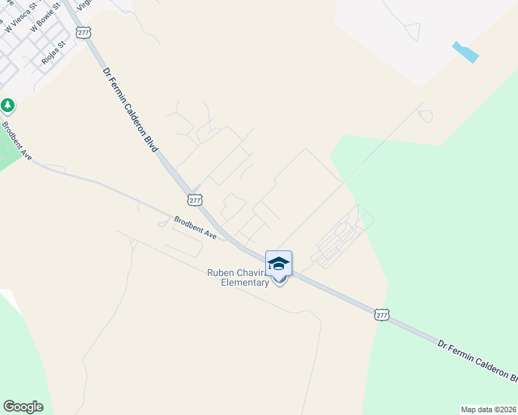 map of restaurants, bars, coffee shops, grocery stores, and more near 1031 Tesoro Run in Del Rio