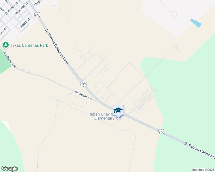 map of restaurants, bars, coffee shops, grocery stores, and more near 1013 Tesoro Run in Del Rio