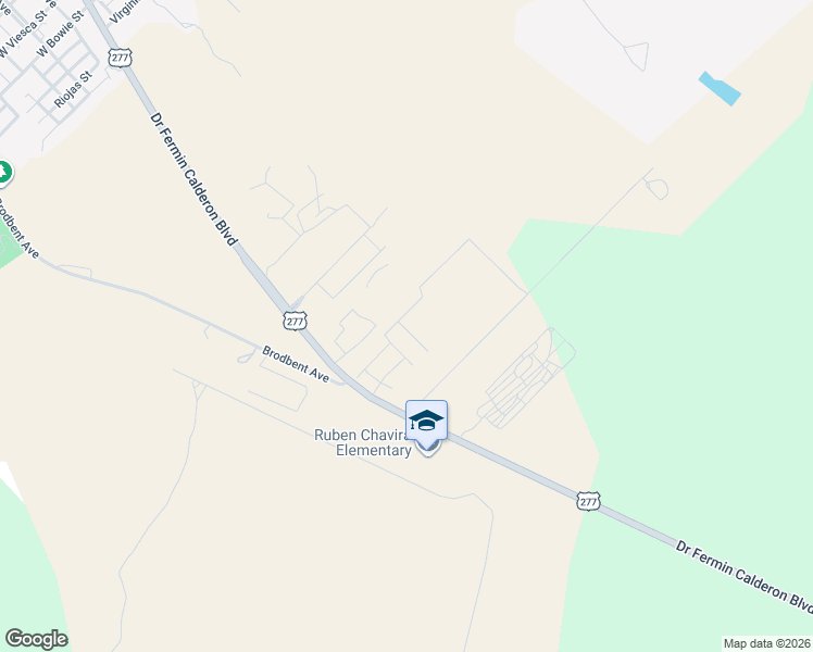 map of restaurants, bars, coffee shops, grocery stores, and more near 1031 Tesoro Run in Del Rio