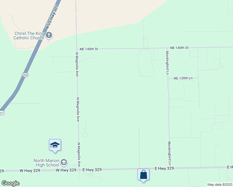 map of restaurants, bars, coffee shops, grocery stores, and more near 13635 North Magnolia Avenue in Citra