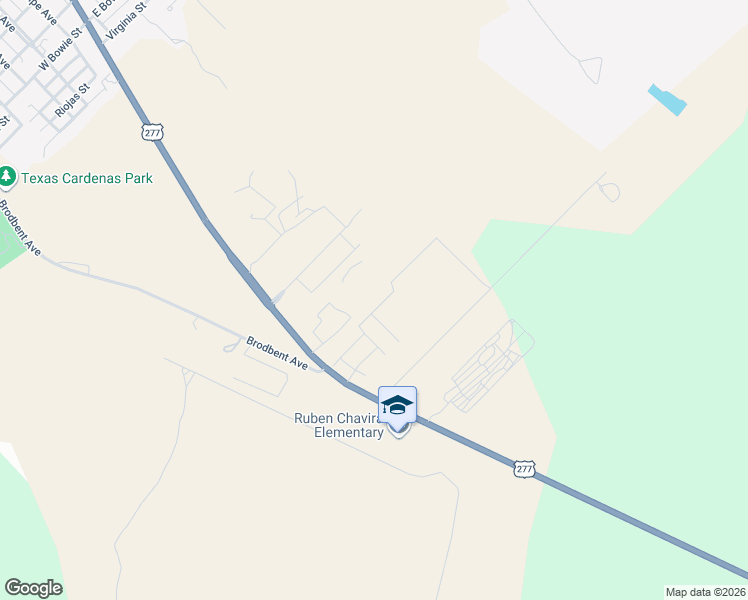 map of restaurants, bars, coffee shops, grocery stores, and more near 1031 Tesoro Run in Del Rio