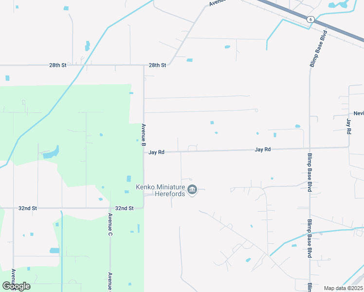 map of restaurants, bars, coffee shops, grocery stores, and more near 10609 Jay Road in Hitchcock