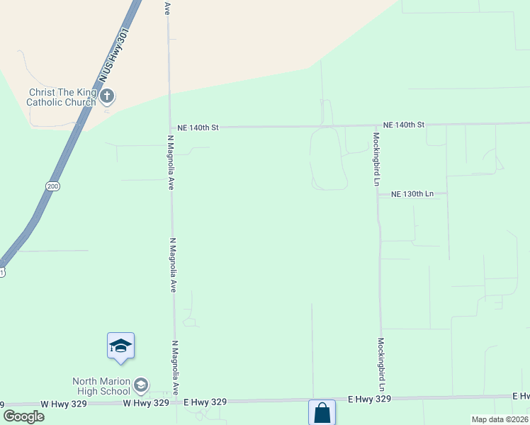 map of restaurants, bars, coffee shops, grocery stores, and more near 13635 North Magnolia Avenue in Citra