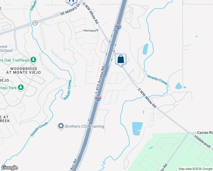 map of restaurants, bars, coffee shops, grocery stores, and more near 4702 Republic View in San Antonio
