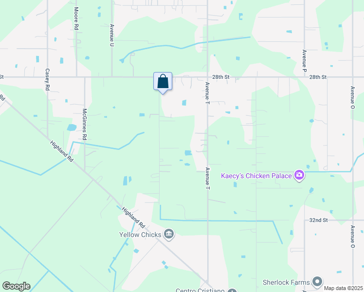 map of restaurants, bars, coffee shops, grocery stores, and more near 6723 Avenue V in Santa Fe