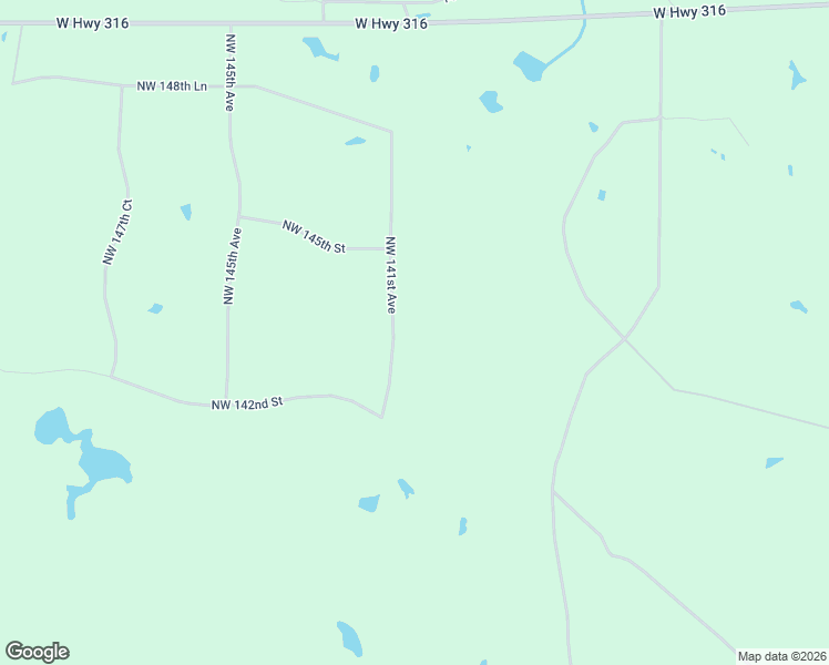 map of restaurants, bars, coffee shops, grocery stores, and more near 14265 Northwest 141st Avenue in Williston