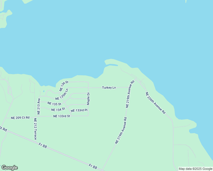 map of restaurants, bars, coffee shops, grocery stores, and more near 21897 Northeast 135th Lane in Salt Springs