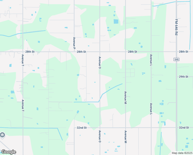 map of restaurants, bars, coffee shops, grocery stores, and more near 6428 Avenue O in Santa Fe